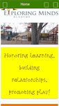 Mobile Screenshot of exploringmindsacademy.com