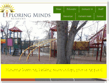 Tablet Screenshot of exploringmindsacademy.com